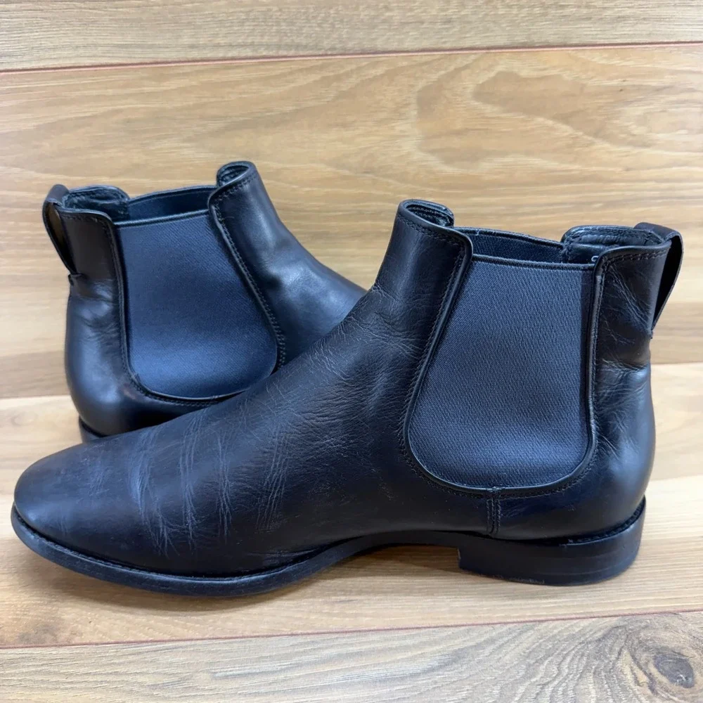 PAUL SMITH Chelsea Boots Mens US 9 UK 8 EU‎ 42 Black Leather Ankle Boots